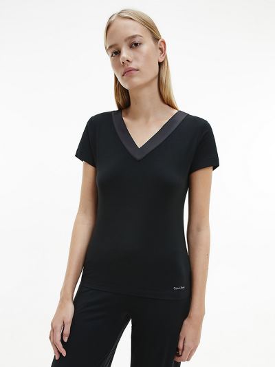 Calvin Klein Ruhák HU625827 | Calvin Klein Pyjama Női Felsők Fekete